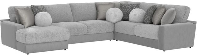Jackson Furniture Canyon 4-Piece Gray/Platinum/Zinc Left-Arm Facing Sectional-0
