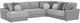 Jackson Furniture Canyon 4-Piece Gray/Platinum/Zinc Left-Arm Facing Sectional-0