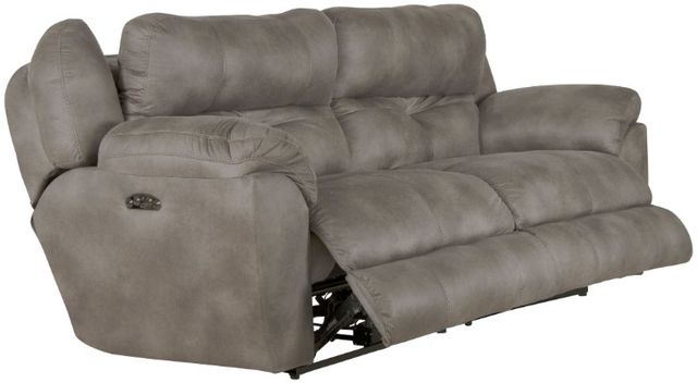 Catnapper® Ferrington Steel Power Lay Flat Reclining Sofa with Power Adjustable Headrest-3