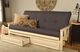 Kodiak Furniture Monterey Twill Gray/Antique White Full Futon Sofa with Mattress-1