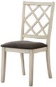 Furniture of America® Haleigh 2-Piece Antique White/Gray Side Chair Set-2