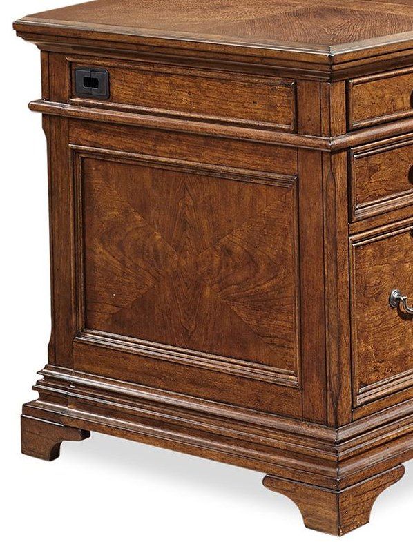 Aspenhome® Hawthorne Carmel Brown 66" Curved Desk for Return-2