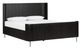 Four Hands Fletcher Distressed Black Panel Bed-0