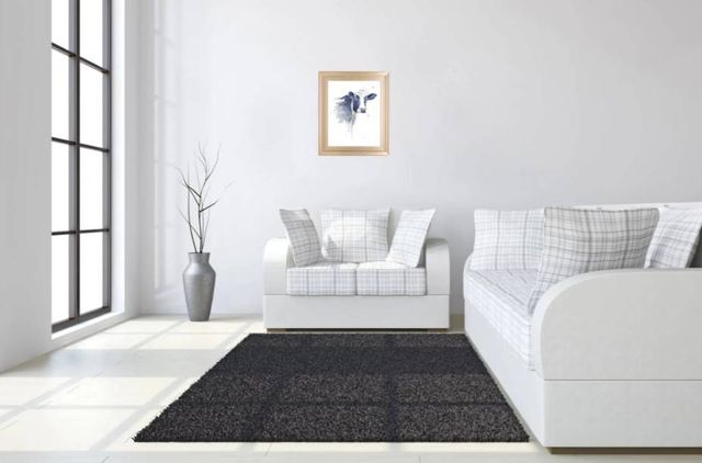 Classy Art Watercolor Blue Cow by Patricia Pinto Wall Art-3