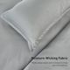 BEDGEAR® Performance® 3-Piece Solid Gray Moisture-Wicking King Duvet and Sham Set-3