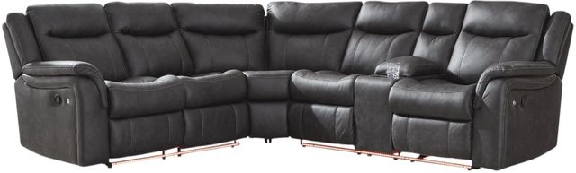 Signature Design by Ashley® Sultan Meadow 2-Piece Carbon L-Shape Manual Reclining Sectional-2