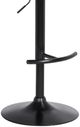 Armen Living Calista Black/Blue Adjustable Bar Stool-4