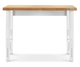 Gladiator® Workbench Brown 4' Adjustable Height Hardwood Workbench with White Metal Legs-0