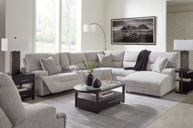 6pc. Pwr. Reclining Sectional w/ Chaise-0