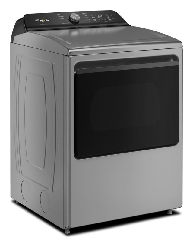 Whirlpool® 7.5 Cu. Ft. Radiant Silver Vented Electric Dryer with Steam Iron and AI Dry-3