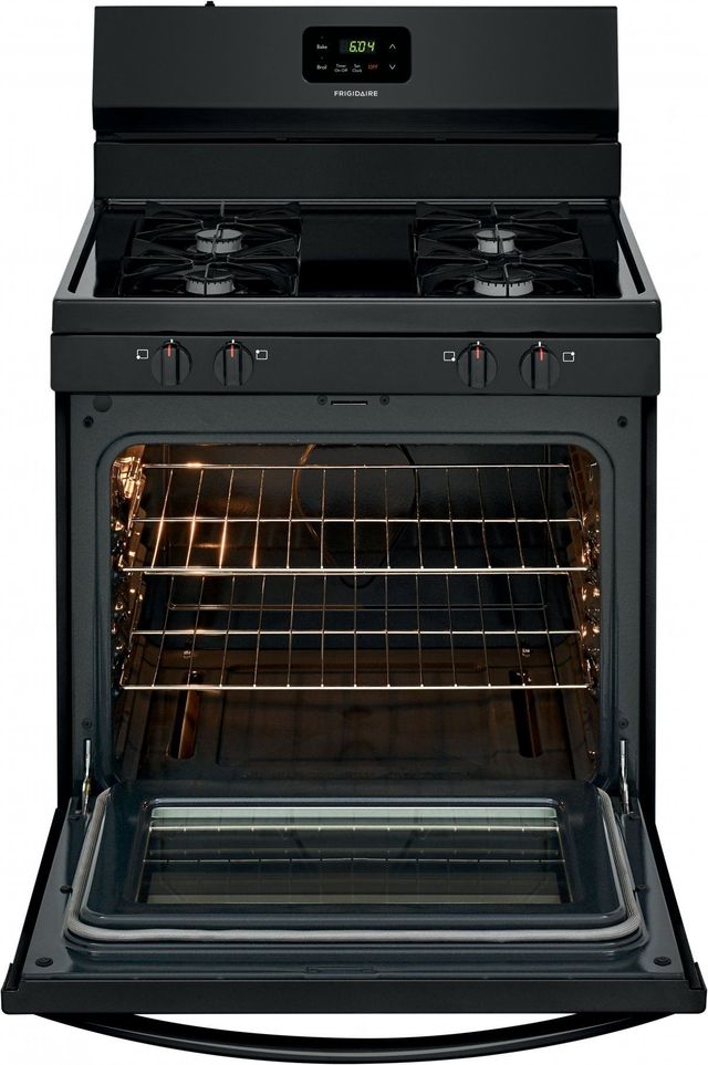 Frigidaire® 30" Black Free Standing Gas Range-1