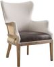 Steve Silver Co. George Alabaster/Distressed Oak Wingback Accent Chair-0