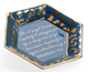 Chelsea House Shayla Copas Blue Glaze/Metallic Gold Honeycomb Jungle Verse Plate-0