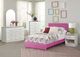 Nationwide Furniture Distributors 4 Piece Pink/White Twin Bedroom Set-0