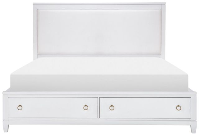 Legacy Classic Summerland Pure White King Storage Panel Bed-2