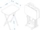 Powell® Delta 5-Piece Dark Cherry Tray Table Set-2