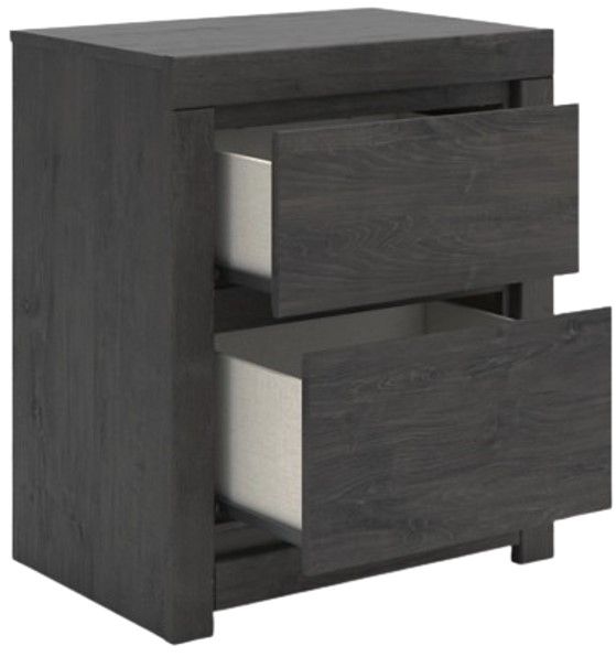 Signature Design by Ashley® Parlayon Charcoal Nightstand-2