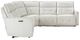 Homelegance® Salida 5-Piece White Modular Power Reclining Sectional with Power Headrests-1