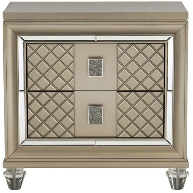 Mazin Furniture Loudon Champagne Nightstand-0