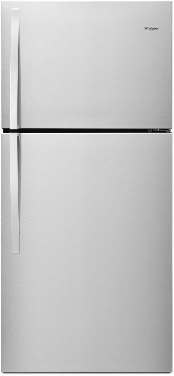 Whirlpool® 30 in. 19.2 Cu. Ft. Monochromatic Stainless Steel Top Freezer Refrigerator-0