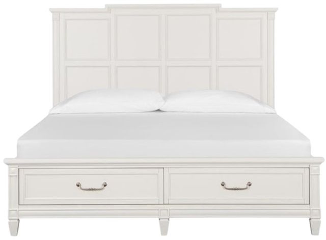 Magnussen Home® Willowbrook Egg Shell White King Storage Bed-1