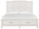 Magnussen Home® Willowbrook Egg Shell White King Storage Bed-1