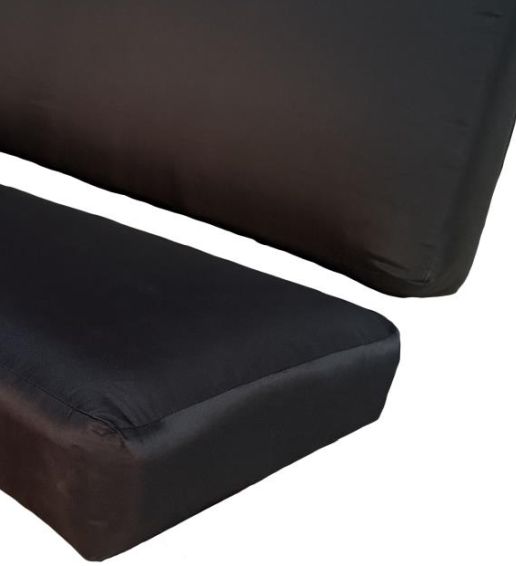 Kodiak Furniture #8000 2-Piece Black Twill Full Mattress-1