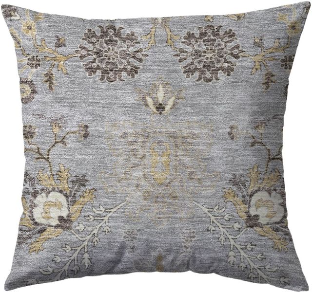 Dalyn™ Rug Company Hatay Gray 18"x18" Style 3 Throw Pillow-0