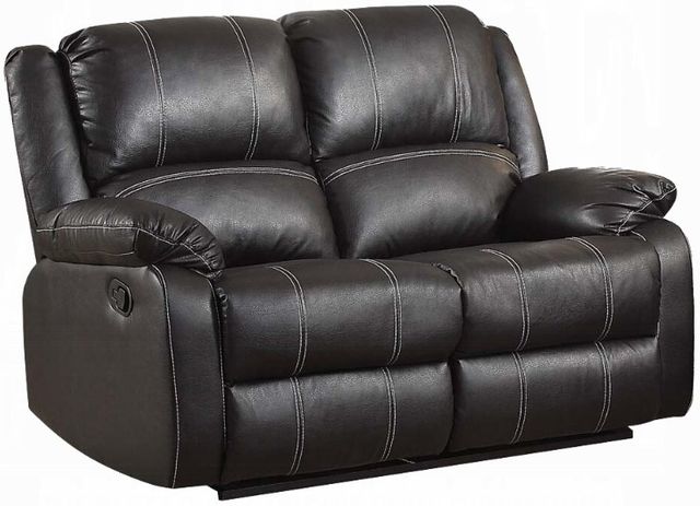 ACME Furniture Zuriel Black Manual Reclining Loveseat-0