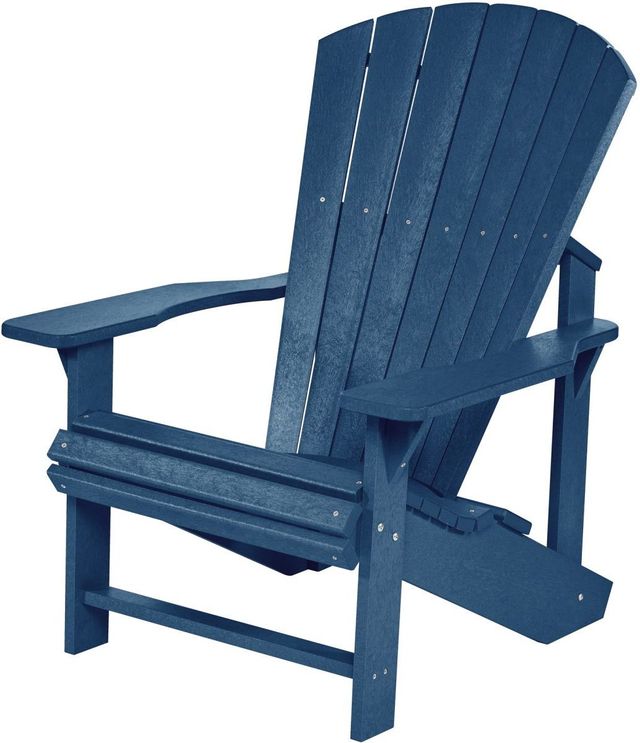 C.R. Plastic Generation Line Navy Classic Adirondack Outdoor Chair-1