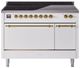 Ilve® Nostalgie II Series 48" White Pro Style Induction Range-0