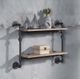 ACME Furniture Brantley Oak/Sandy Black Wall Rack-3