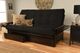 Kodiak Furniture Phoenix Suede Black/Espresso Queen Storage Futon with Mattress-1