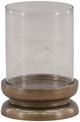 Dovetail Furniture Fairmont Antique Brass Candle Holder-0