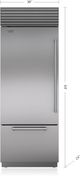 Sub-Zero® Classic Series 17.0 Cu. Ft. Stainless Steel Built In Bottom Freezer Refrigerator-1