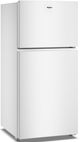 Whirlpool® 30" 19.3 Cu. Ft. White Top Freezer Refrigerator with Total Coverage Cooling-1