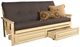 Kodiak Furniture Monterey Twill Gray/Antique White Full Futon Sofa with Mattress-0