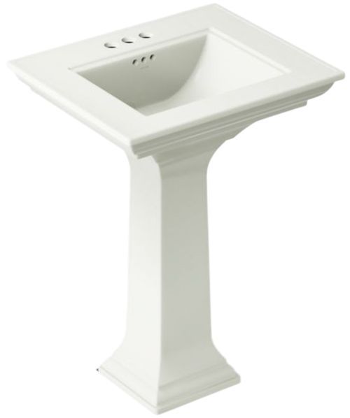 Kohler Memoirs® Stately Dune 25" Centerset Rectangular Pedestal Bathroom Sink-0