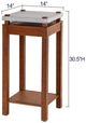 Stylecraft Norman Wyatt Home Cement Gray/Zebra Cherry Plant Stand-2