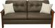 Best Craft Furniture Customizable OM940 Sofa with Oak Legs and Michaels Cherry Stain-0