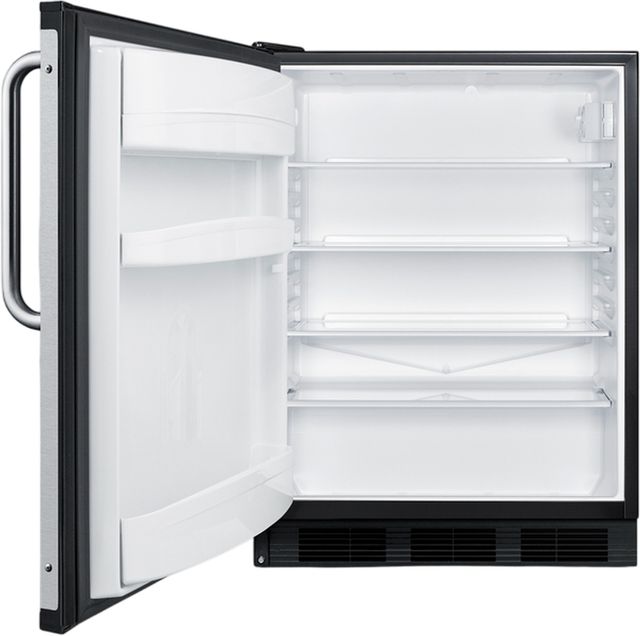 Summit® 24” 5.5 Cu. Ft. Black Compact Refrigerator-3