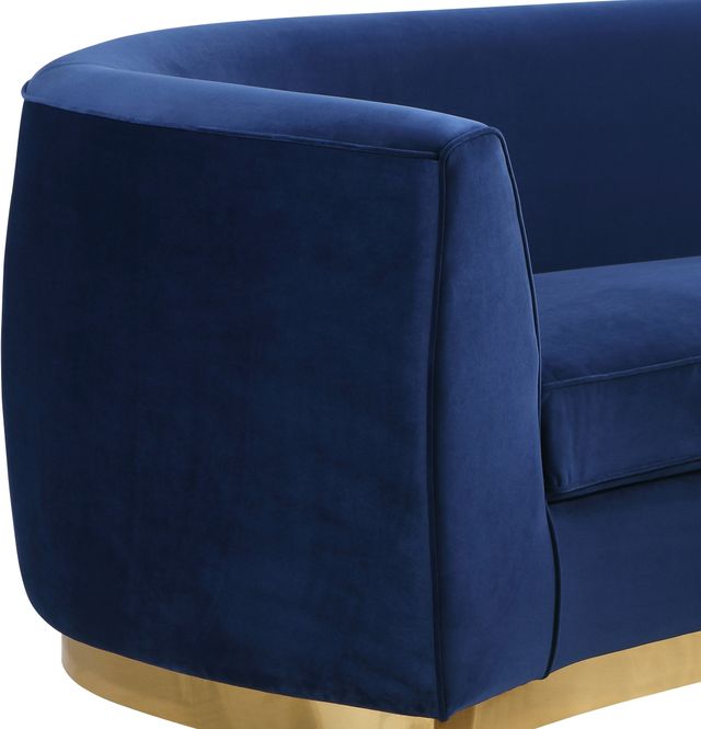 Meridian Furniture Julian Navy/Gold Velvet Chair-2