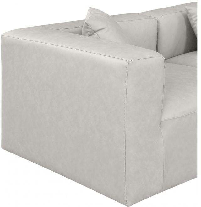 Meridian Furniture Cube 2-Piece Cream Leather Modular Sofa-3