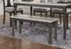 Powell® Willow Dark Gray/Smokey White Bench-1