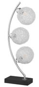 Coaster® Claudia Black/Chrome 30" Woven Spherical Metal Table Lamp -0