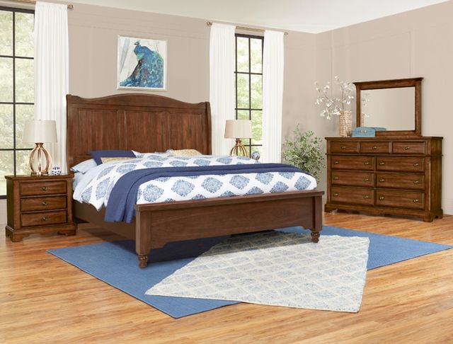 Artisan & Post by Vaughan-Bassett Heritage Amish Cherry King Sleigh Bed-1