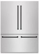 ZLINE Autograph Edition 60 in. 32.2 Cu. Ft. Stainless Steel Built In French Door Refrigerator with Graphite Gray Interior and Matte Black Accents-0