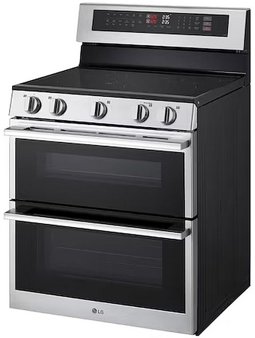 LG 30" Stainless Steel Smart Freestanding Double Oven Electric Range with Air Fry & Air Sous Vide-3