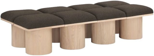 Meridian Furniture Pavilion 8-Piece Brown/Natural 72" Modular Bench Set-0