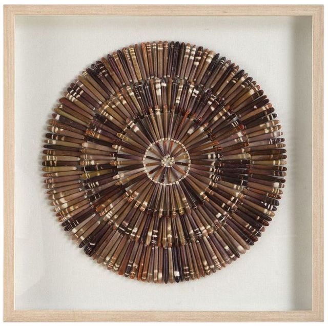 Uttermost® Tiger Sea Urchin Brown Shadow Box-0